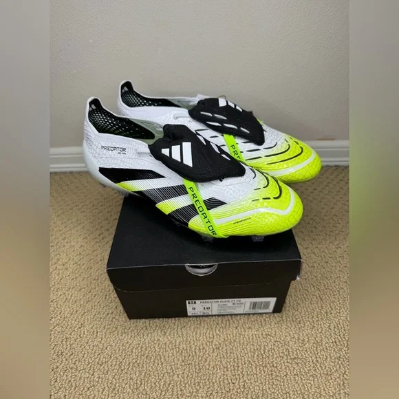 Adidas Predator Elite Fold Over Tongue Firm Ground Soccer Cleats (Men’s Size 9) - Picture 3 of 9